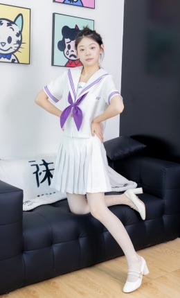 【袜啵啵】638期：糯米-高跟鞋、高跟凉鞋、波点薄白丝、油亮薄肉丝、裸足