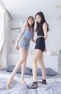 [袜啵啵] 249期：小甜豆&稚予-板鞋、短肉丝 短黑丝 踩酸奶剧情 [140P/1V/5.53G]