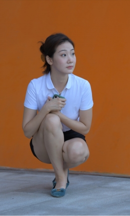 黑色制服包臀裙美女【套图+视频】