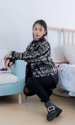 【物恋】2166期：岚岚-短靴、厚黑丝（图 + V）