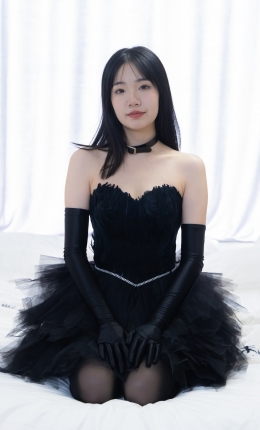 【袜啵啵】487期：小甜豆-高跟鞋、油亮厚黑丝、黑色丝手套