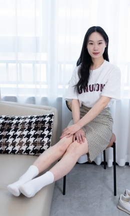 【甜予摄影】167期：小容-板鞋、白棉袜、裸足