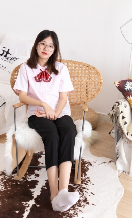 【袜啵啵】积分限定作品043期：小甜豆-校服、平底布鞋、白棉袜、裸足