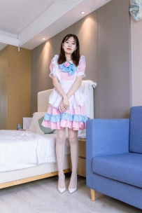 [袜啵啵] 154期：小甜豆-两双高跟鞋 珠光白丝 女仆装 [200P/1V/7.11GB]