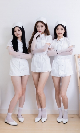 【物恋传媒】2500期：茯苓泡泡橙子-平底鞋、短白丝、护士服
