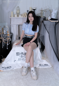 甜予摄影-017期：栗栗-板鞋、白棉袜、肉丝（脚尖加固款）