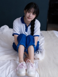 【甜予摄影】091期：澜澜-校服、板鞋、白棉袜、短肉丝、裸足