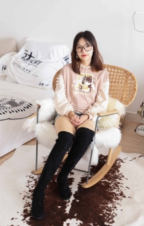 [袜啵啵] 218期：小甜豆-长靴 厚肉丝 [140P/1V/4.97G]