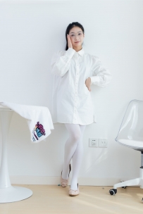 【物恋】2153期：小影-平底鞋、厚白丝