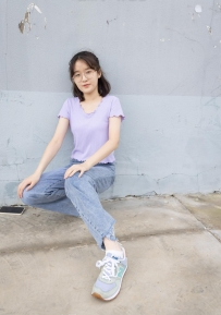 [袜啵啵] 020期：熊熊-NB运动鞋.蓝色短棉袜.裸足 [150P/1V/4.88G]