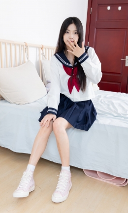 【物恋传媒】2535期：茯苓-帆布鞋、纯白棉袜（高筒）、裸足