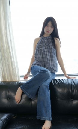 【青柠摄影】234期：没头脑-黑袜/素甲素材夏装、裸足