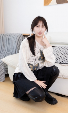 【袜啵啵】602期：香菜-长靴、白棉袜、薄黑丝（脚尖透明款）