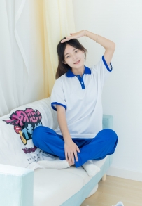 【物恋】2104期：芋泥-校服、板鞋、白棉袜、裸足