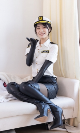 【物恋摄影】2315期：菜菜-高跟长靴、薄黑丝（脚尖加固款）