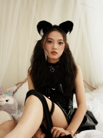 【觅芙少女】NO.213 娟娟—黑色玫瑰，小恶魔cos服