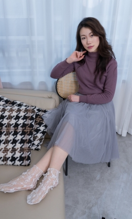 【甜予摄影】159期：杨梅-皮鞋、蕾丝袜、薄肉丝（脚尖加固）