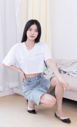 【物恋传媒】2469期：茯苓-平底鞋、高跟凉鞋、白船袜、裸足（白色美甲）