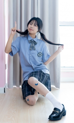 【袜啵啵】508期：奶油-皮鞋、白棉袜、蝴蝶薄肉丝（脚尖微加固款）、jk制服