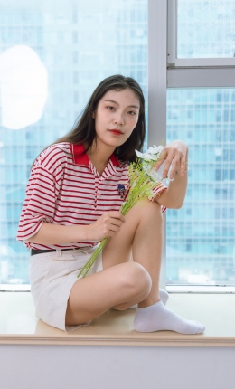 【物恋】2165期：沁沁-运动鞋、白棉袜、裸足