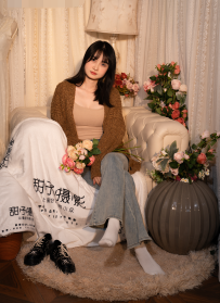 甜予摄影031期：小野-皮鞋、白棉袜、油量灰丝（脚尖透明款、裤里丝）