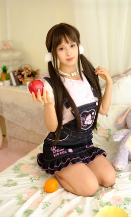 【觅芙摄影】283期：琪儿——背带裙真的超可爱（图片+视频）