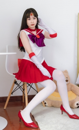 【物恋摄影】2373期：兮兮-cos制服、高跟鞋、厚白丝